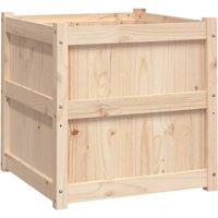 vidaXL Garden Planter 60x60x60cm Solid Wood Pine, Brown