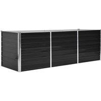 vidaXL Garden Raised Bed Anthracite 240x80x77cm, Grey