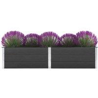 vidaXL Garden Raised Bed 250x50x54cm WPC Grey, Grey