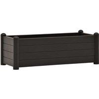vidaXL Garden Raised Bed PP Anthracite 100x43x35cm, Grey