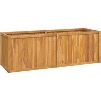 vidaXL Raised Bed 150x50x50cm Solid Wood Teak, Brown