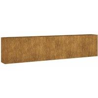 vidaXL Garden Raised Bed 360x40x80cm Corten Steel, Brown