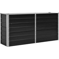 vidaXL Garden Raised Bed Anthracite 160x40x77cm, Grey