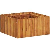 vidaXL Garden Raised Bed 50x50x25cm - Acacia Wood, Brown