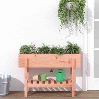 vidaXL Garden Raised Bed 101x30x69cm Solid Wood Douglas, Brown