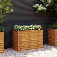 vidaXL Garden Raised Bed 100x50x69cm Corten Steel, Brown