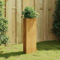 vidaXL Garden Planter 30x26x75cm Corten Steel, Brown