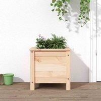 vidaXL Garden Planter 40x40x39cm Solid Wood Pine, Brown