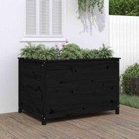 vidaXL Garden Raised Bed Black 119.5x82.5x78cm Solid Wood Pine, Black