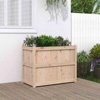 vidaXL Garden Planter 90x50x70cm Solid Wood Pine, Brown