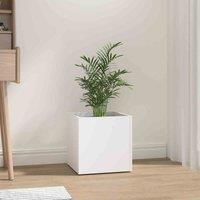 vidaXL Planter Box White 40x40x40cm Engineered Wood, White
