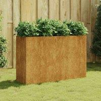 vidaXL Garden Raised Bed 120x40x80cm Corten Steel, Brown