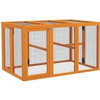 PawHut Wooden Chicken Coop w/ Combinable Design, for 1-3 Chickens, Orange