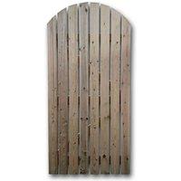 Churnet Valley Garden Furniture Churnet Valley Slated Gate 200 X 90Cm, Brown