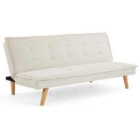 Home Detail Ada Beige Fabric 3 Seater Sofabed, Grey