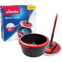 Vileda Spin and Clean Spin Mop, Red