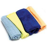 Hilka 4 Pce Microfiber Cloth Set, Red