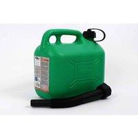 Hilka 5L Green Plastic Fuel Can, Green