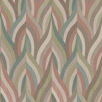Holden Decor Arabesque Red / Teal Wallpaper 10m x 53cm, Red