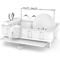 Simplehuman Steel Frame Dishrack all White, White