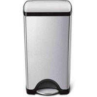 Simplehuman 30L Rect. Bin Brushed, Silver