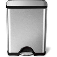 Simplehuman 50L Rect. Bin Brushed, Silver