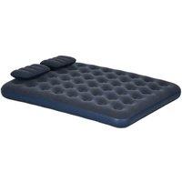 Outsunny Inflatable Mattress w/ 2 Pillows and Pump, Blue, 191 x 137 x 22cm, Blue