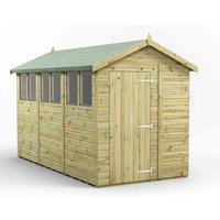 Power 12x6 Premium Apex Garden Shed, Green