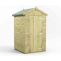 Power 4x4 Premium Apex Windowless Garden Shed, Green
