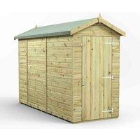 Power 10x4 Premium Apex Windowless Garden Shed, Green