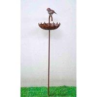 Minster Stylish Living MSL 50'' Metal Birdfeeder Stake, Multi
