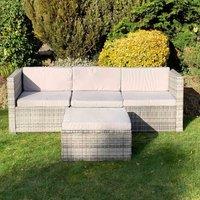 Minster Stylish Living MSL Rattan Sofa Set, Grey
