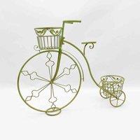 Minster Stylish Living MSL 107cm Leaf Green Bicycle Planter, Green