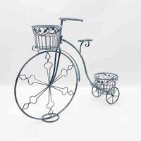 Minster Stylish Living MSL 107cm Stone Grey Bicycle Planter, Grey