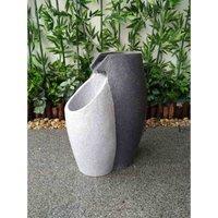 Heissner Two Jugs Black & White Water Feature