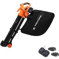 Yard Force LB C20C 40V (2x20V) Cordless Blower & Vacuum, Black