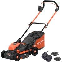 Yard Force LM C34B 40V 2.5Ah (2x20V) Cordless Lawnmower, Orange