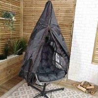 Samuel Alexander 115x190cm Hanging Egg Chair Cover, Black