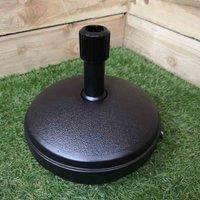 Samuel Alexander 7Kg / 7 Litre Capacity Water Filled Garden Parasol / Umbrella Base in Black, Red
