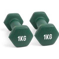 Myga Dumbbell - 1Kg - Pair, Green