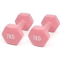 Myga Dumbbell - 7Kg - Pair, Pink