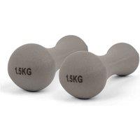 Phoenix Fitness Neoprene Dumbbell Weight 1.5Kg Pair, Grey