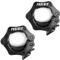 Phoenix Fitness Olympic Barbell Clamp - Black 2-inch, Black