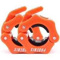 Phoenix Fitness Barbell Clamp - Orange 1-inch, Orange
