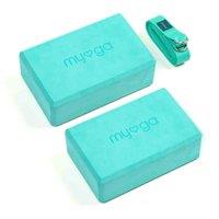 Myga Pair Of Blocks & Strap - Turquoise, Green