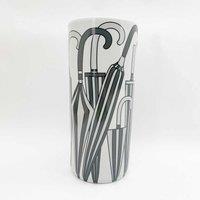 Minster Stylish Living MSL 18" Black And White Umbrella Stand, Multi