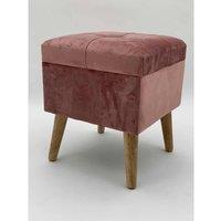 Minster Stylish Living MSL Pink Wooden Trunk, Pink
