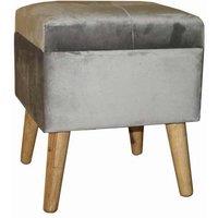 Minster Stylish Living MSL Grey Wooden Trunk, Grey