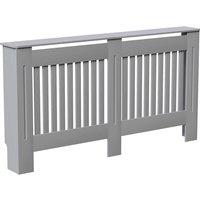 Vida Designs Chelsea Large Radiator Cover - Grey, Grey