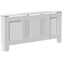 Vida Designs Chelsea Adjustable Radiator Cover - White, White